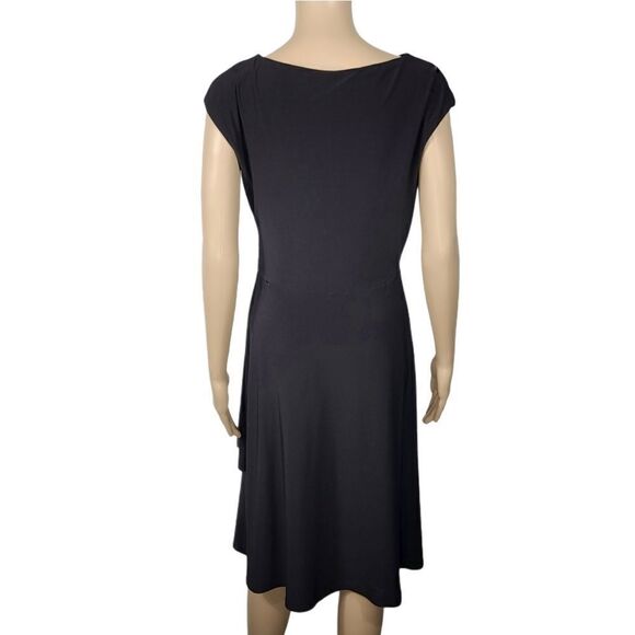 Ralph Lauren Green Lable Black Cap Sleeve Dress - Picture 2 of 6